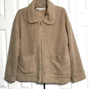 HYFVE tan zipper jacket size Large